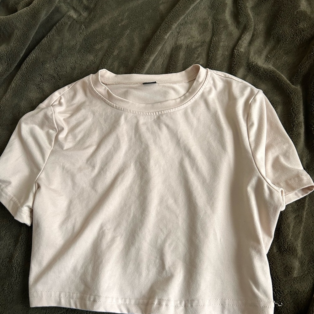 SHEIN Cream Crop Top